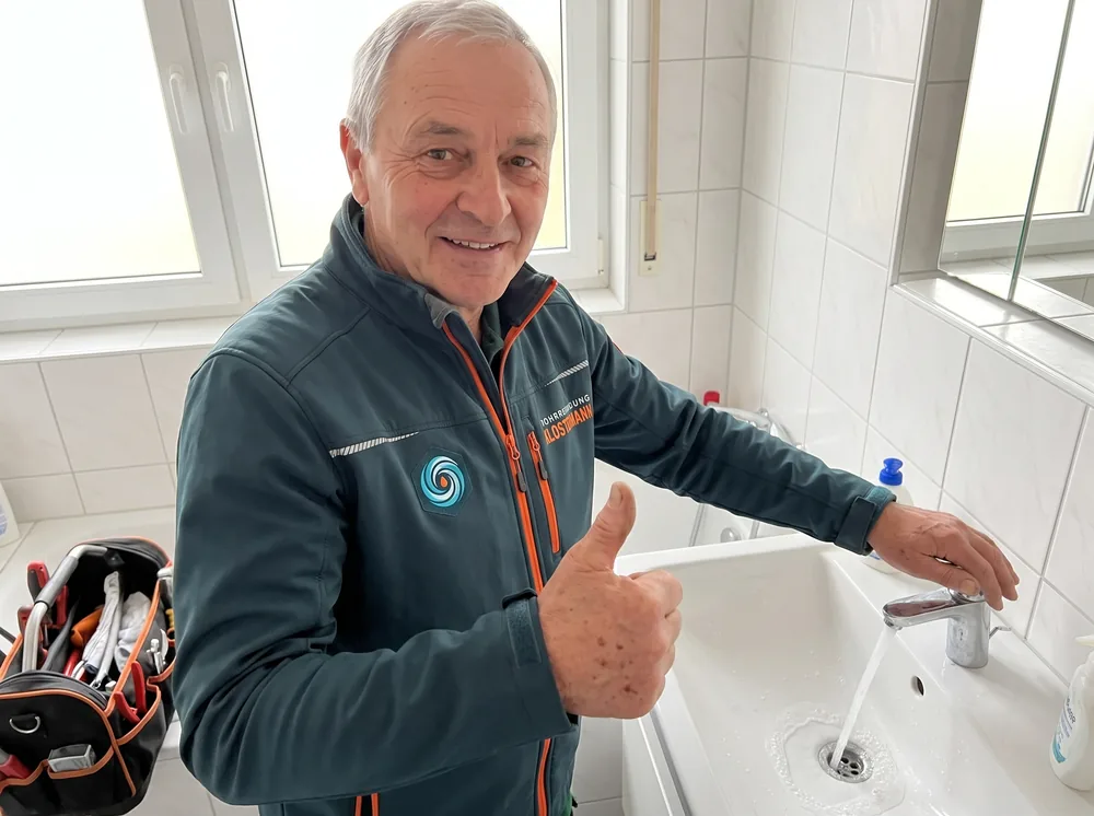 Schritt 3 — Rohr läuft wieder, DIN-Prüfprotokoll wird übergeben